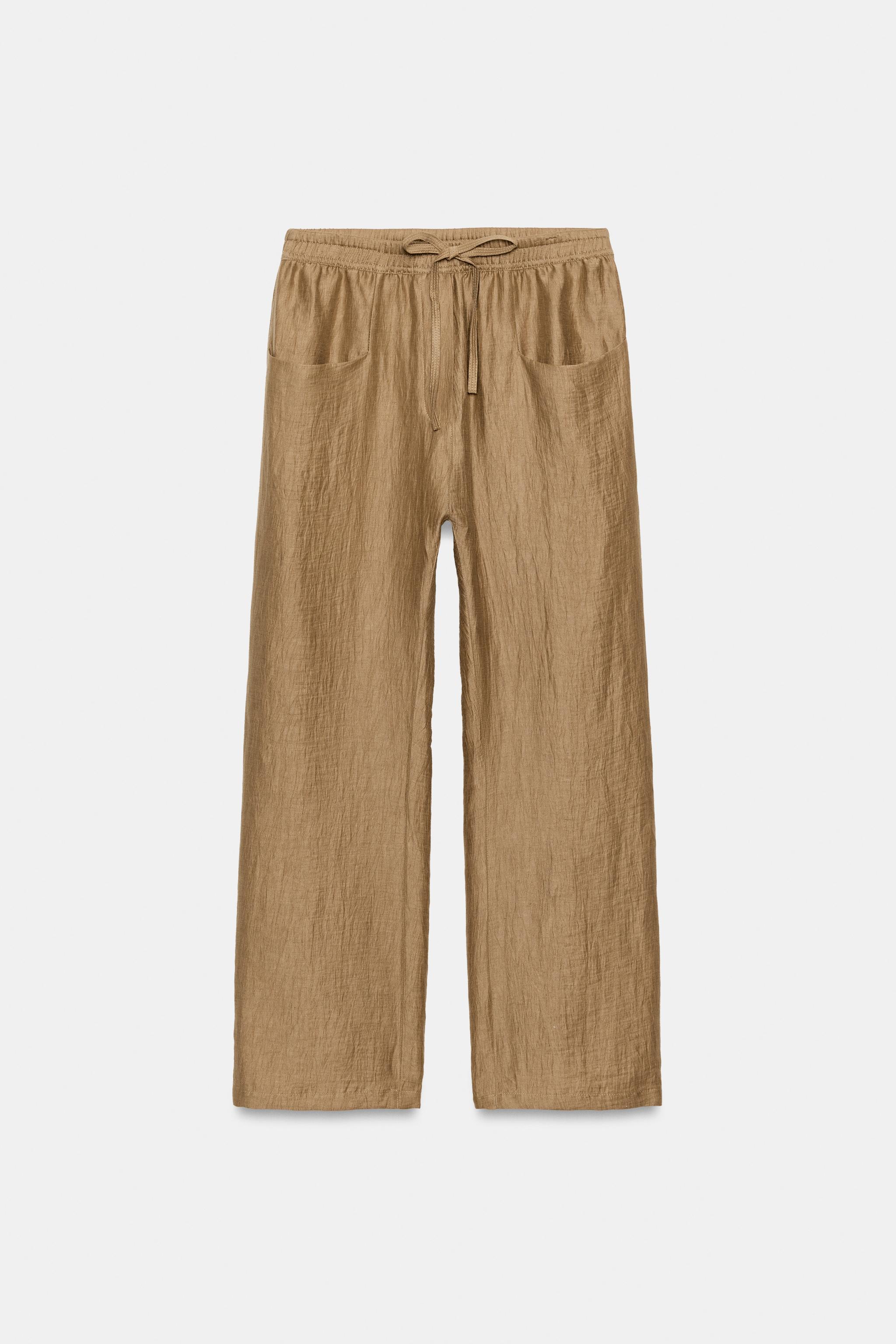 ZW COLLECTION LINEN BLEND PANTS